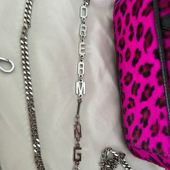 Authentic Golden Goose Star Bag - Fuschia Leopard Print - Picture 6 of 16